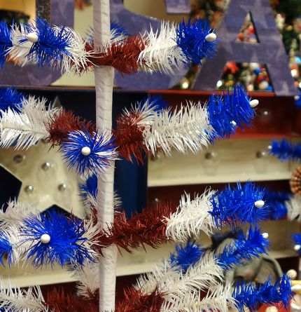 Patriotic Feather Trees & Skirts