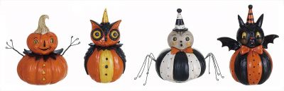 Halloween Pumpkin Peep Sitters Set/4