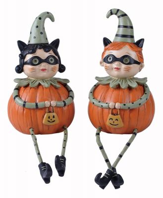 Trick or Treat Pumpkin Peep Sitters Set/2