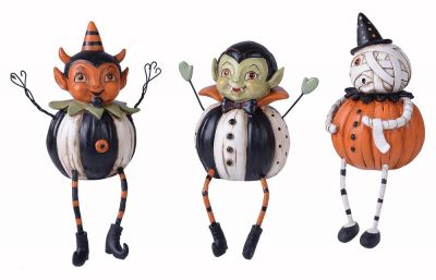 Pumpkin Dress Up Peep Shelf Sitters Set/3